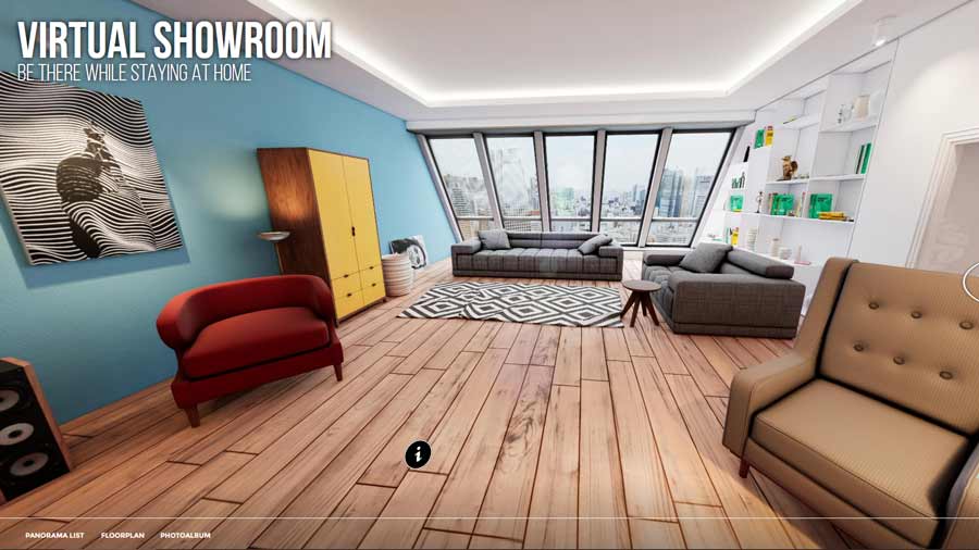 Ejemplo Showroom VR de Innoarea para vivienda